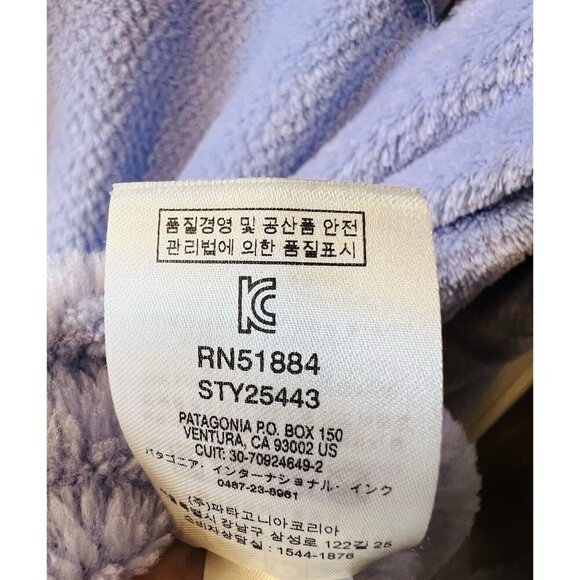 Patagonia Women’s Retool Snap-T Pullover Fleece Size Large Purple Polartec - Picture 6 of 8